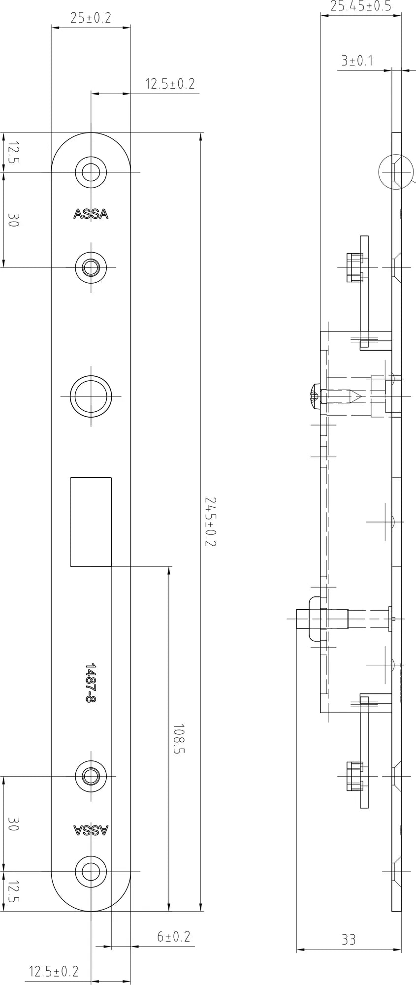 1487-8 slutbleck måttskiss trim - 358048