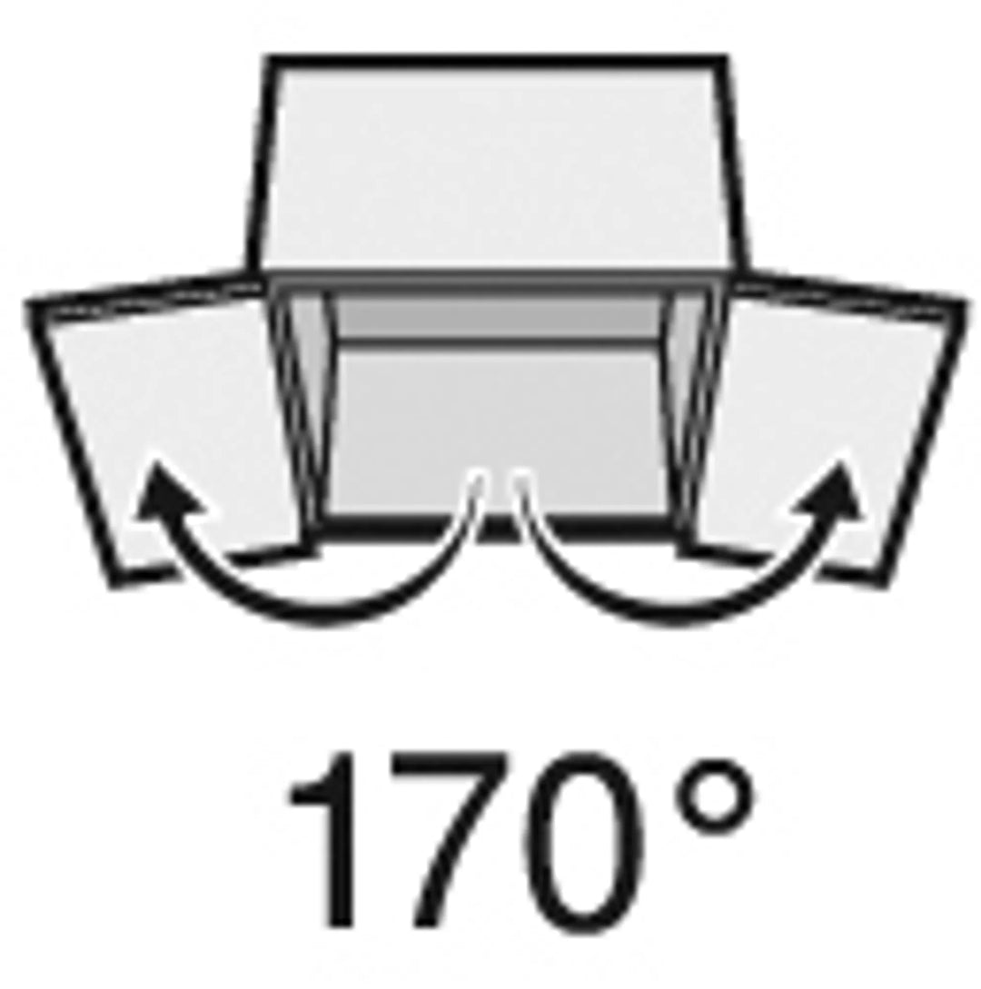 170-graders-öppningsvinkel