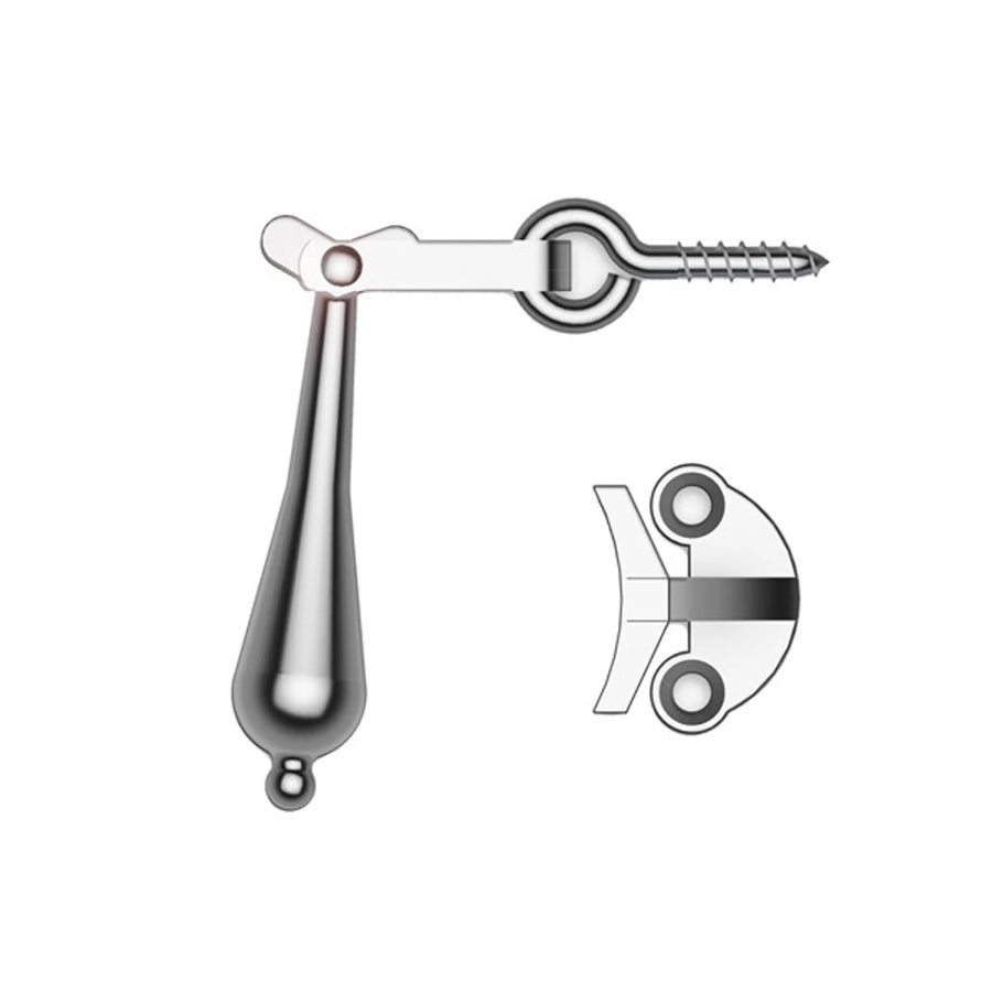 Fönsterlås 385 IC - kromad