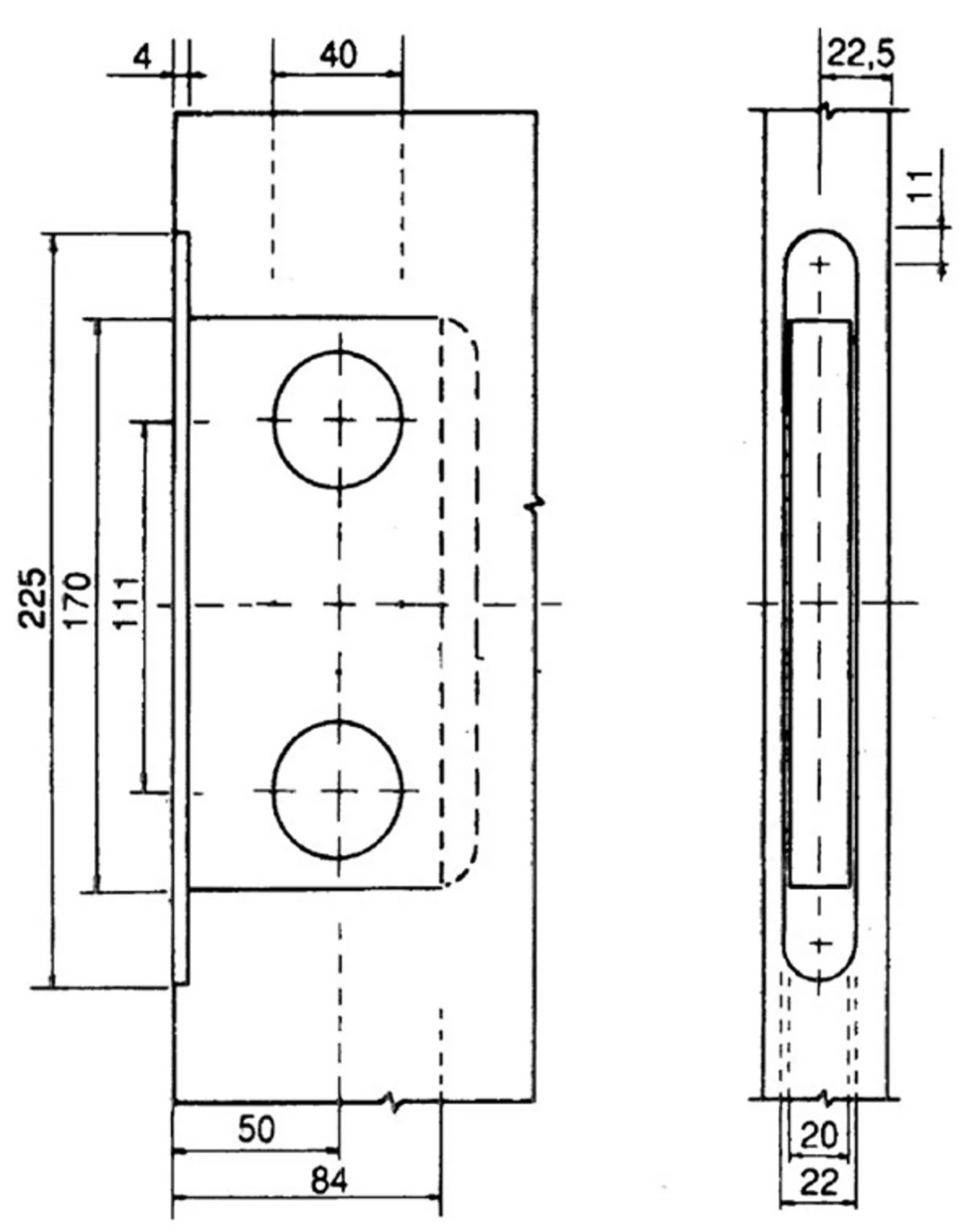 LC204 (4180) modullås urtag