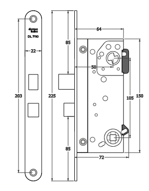 Måttskiss DL7110