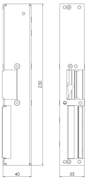 Måttskiss STEP-28E-Secure