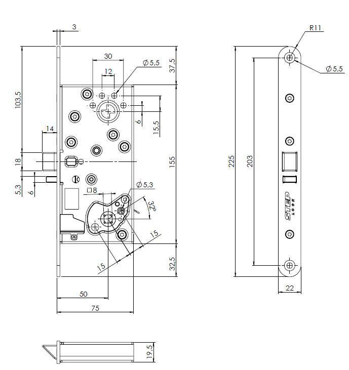 Måttskiss STEP 110