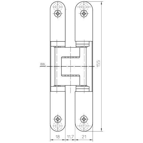 Måttskiss TE 240 3D