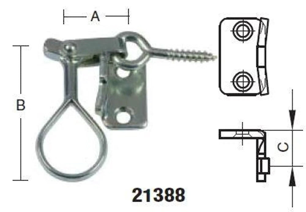Mått fönsterlås 21388