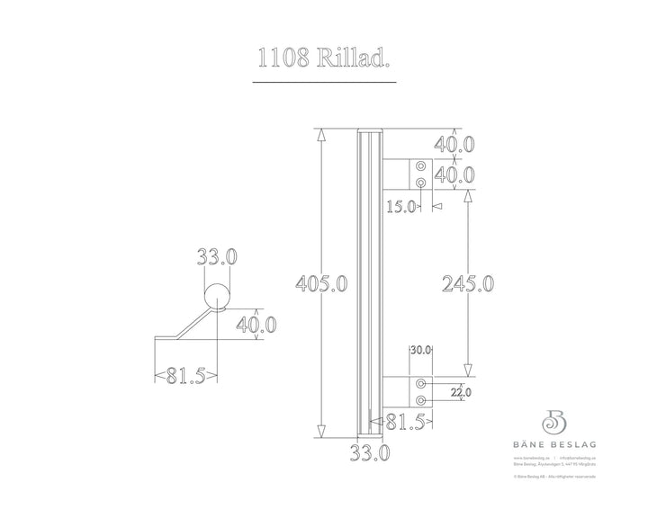 Måttskiss 1108-Rillad