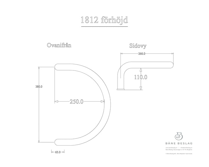 Måttskiss 1812-RD-Förhöjd