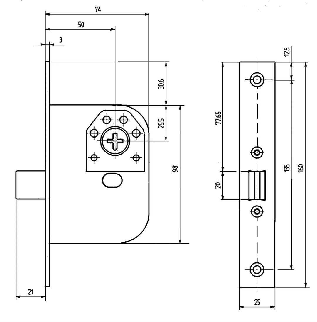 Måttskiss Assa 8788