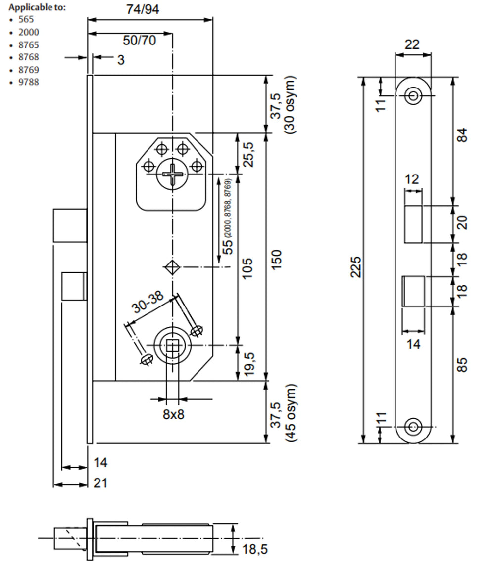 Måttskiss Classic regelfallås
