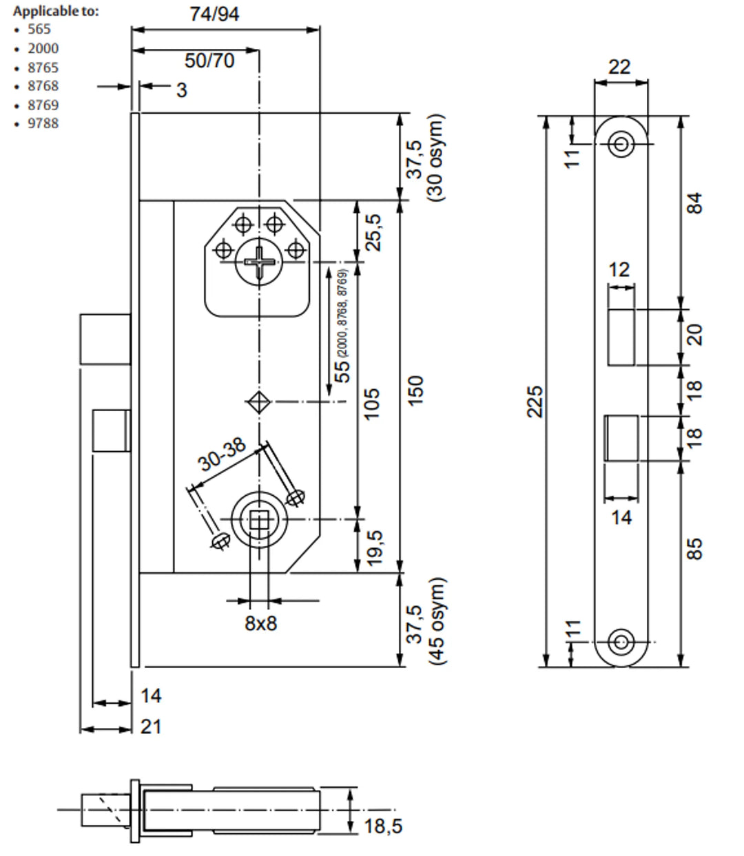 Måttskiss Classic regelfallås