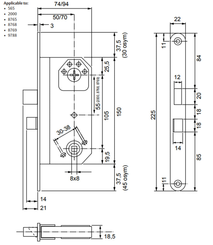 Måttskiss Classic regelfallås
