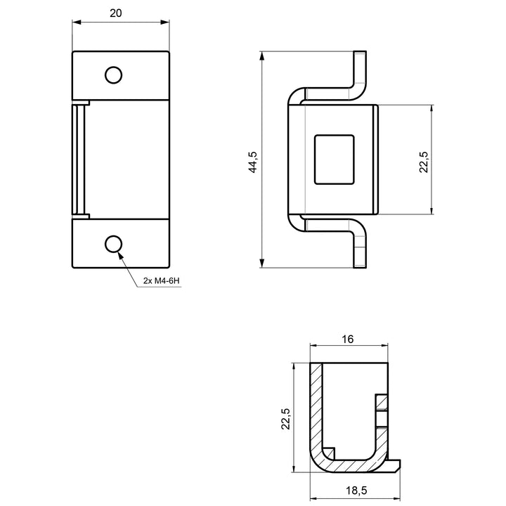 Måttskiss Enkelkappa