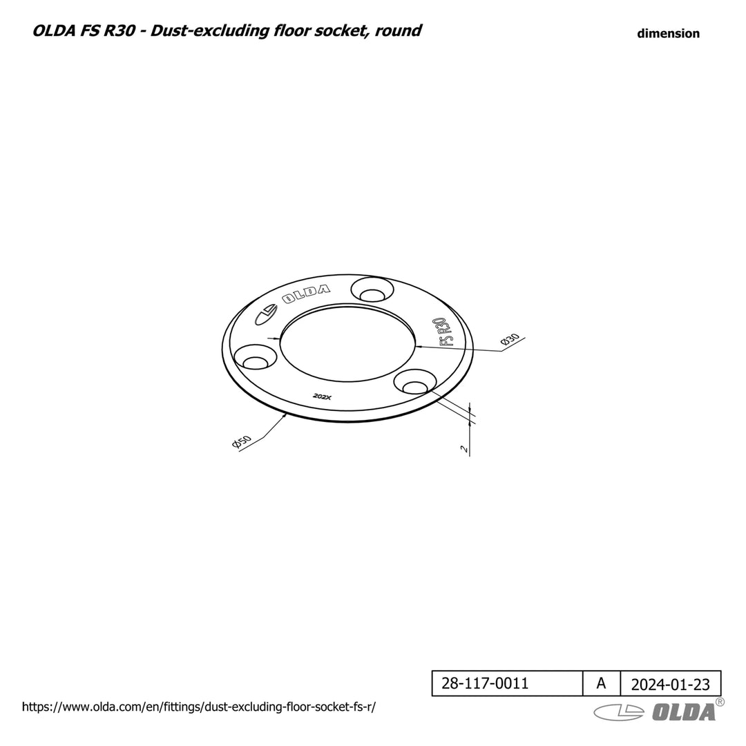 Måttskiss OLDA-FS-R30