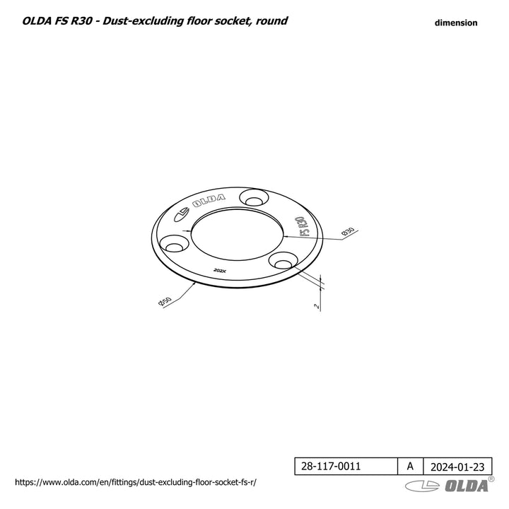 Måttskiss OLDA-FS-R30