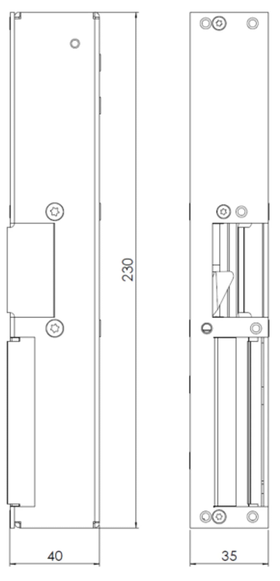 Måttskiss STEP-28E-Secure