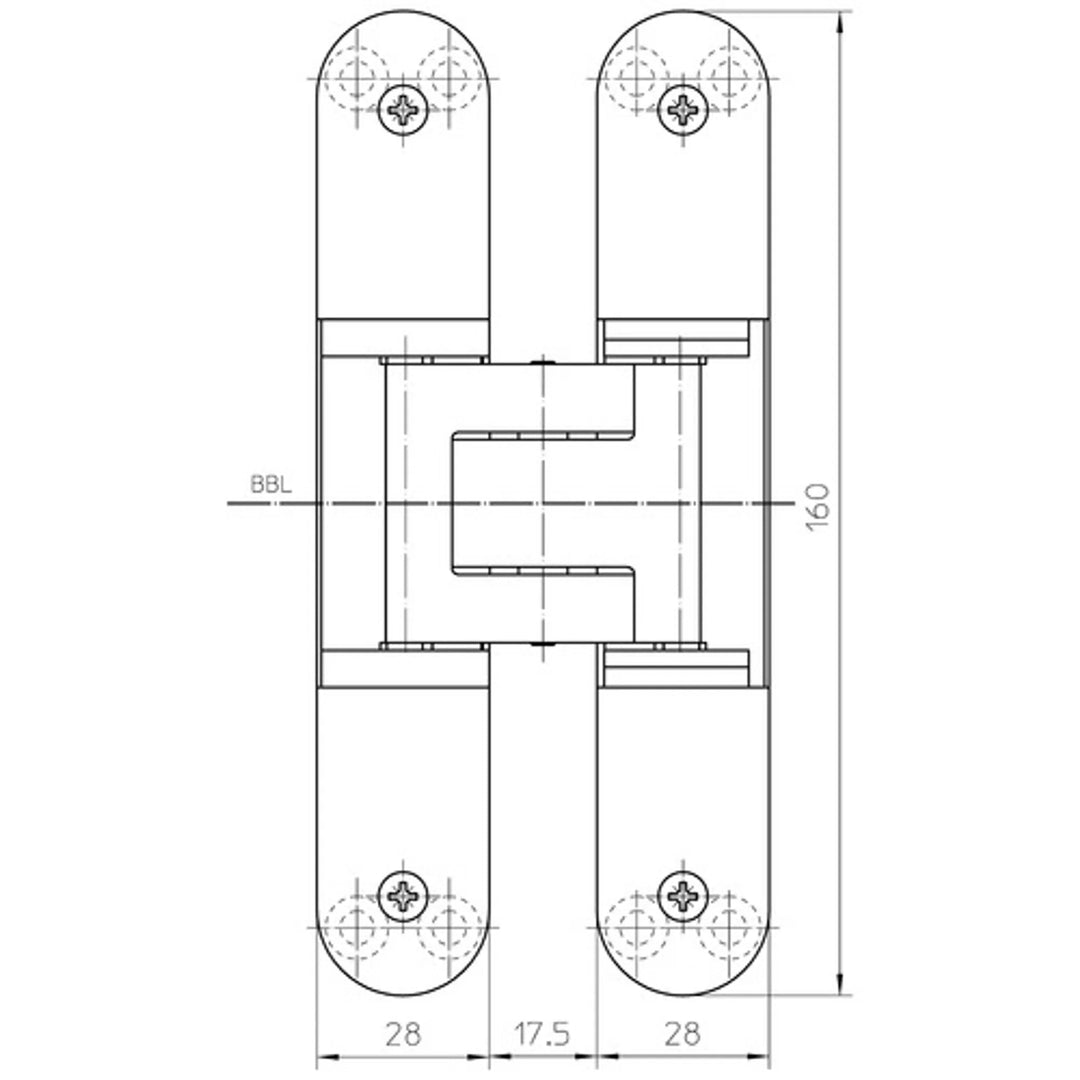 Måttskiss TE 340 3D