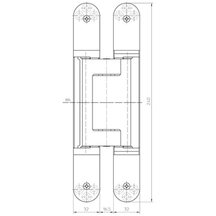 Måttskiss TE 640 3D