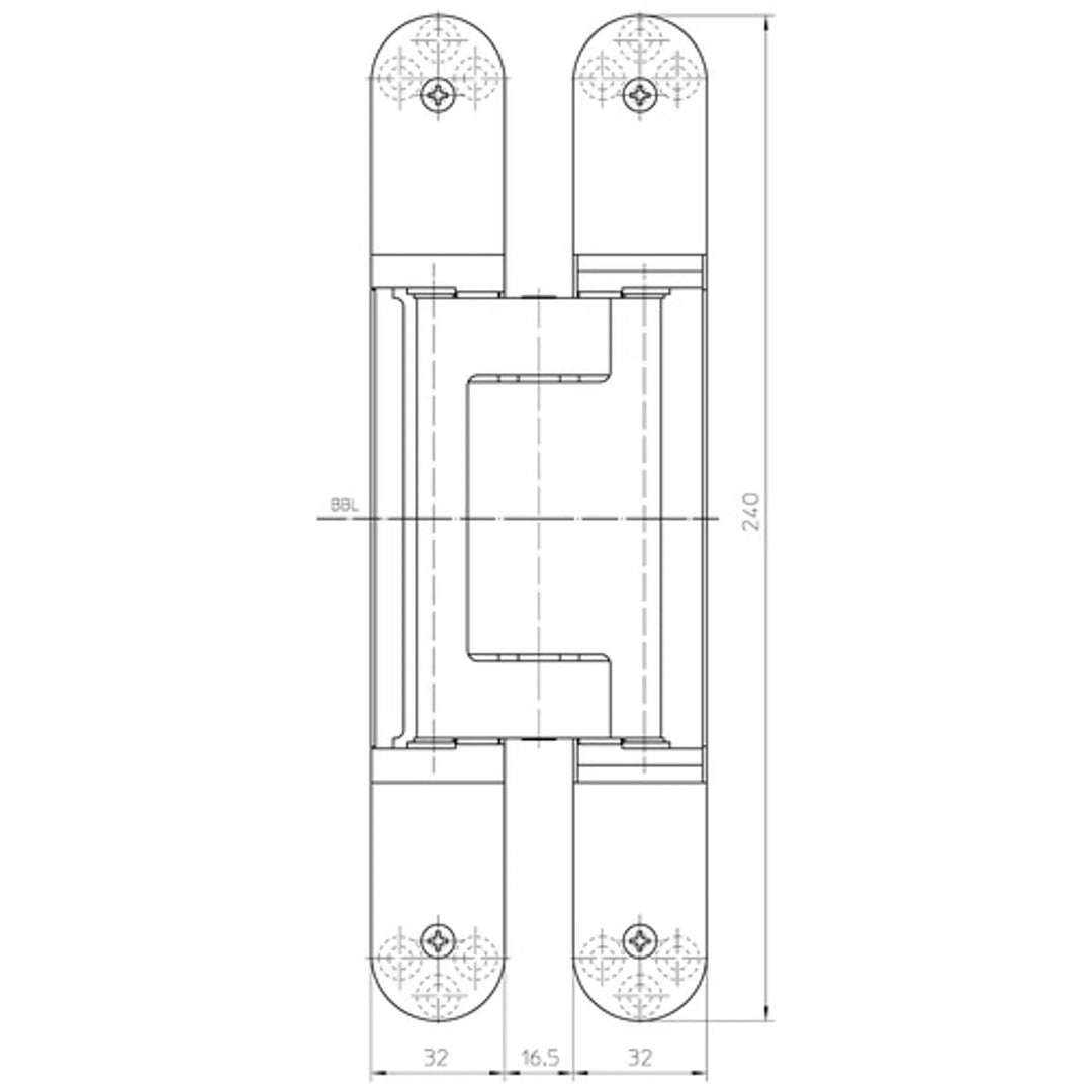Måttskiss TE 640 3D