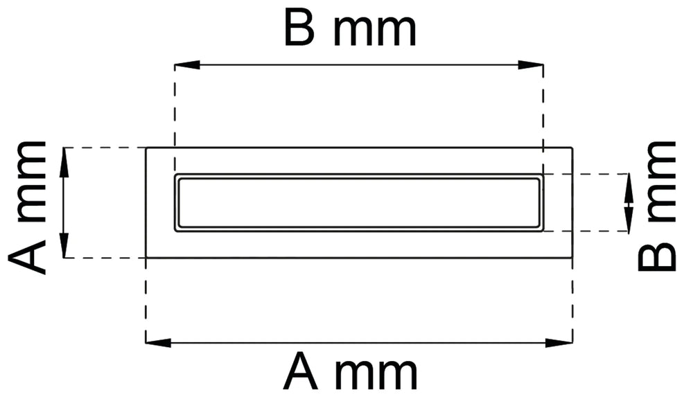 Måttskiss brevinkast 12