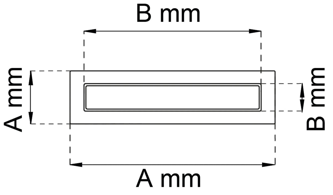 Måttskiss brevinkast 12