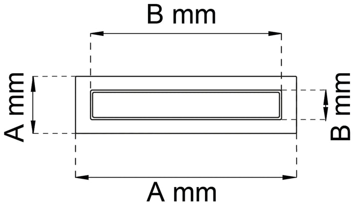 Måttskiss brevinkast 12
