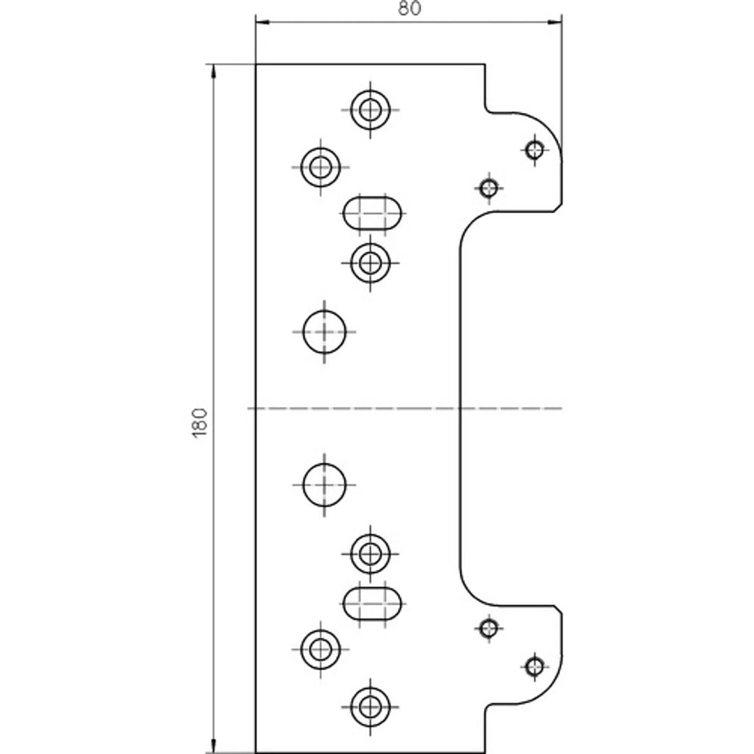 Måttskiss fästplatta TE_526_527_3D