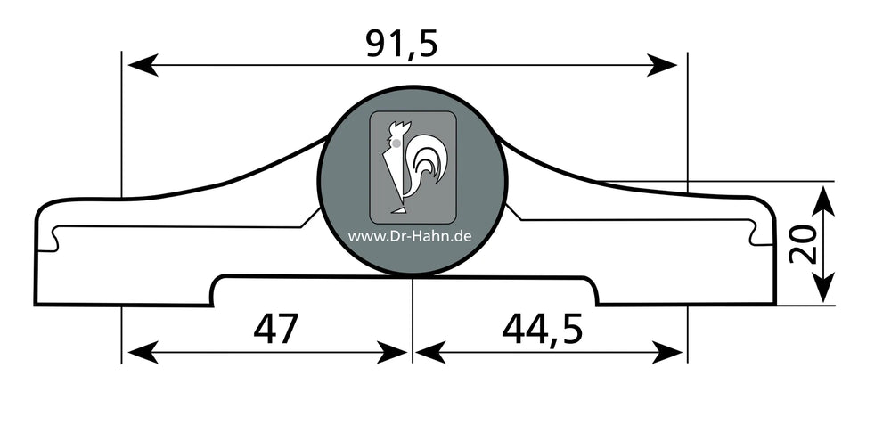 Måttskiss gångjärn TB 4 AT 3D M9551W000