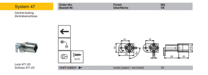 Måttskiss skåplås 471