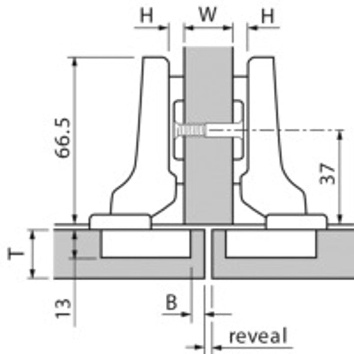 Montering 75T165 halv täck