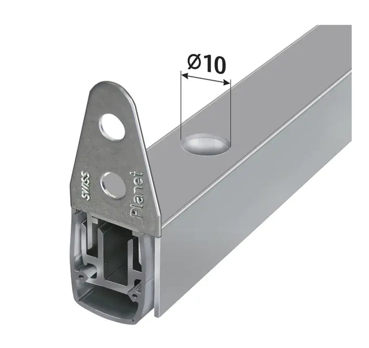 Planet MF m borrhål för stänger