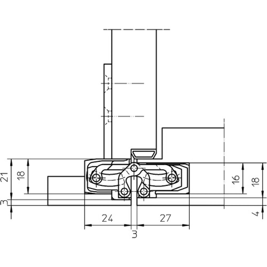 Ritning fästplatta TE 240