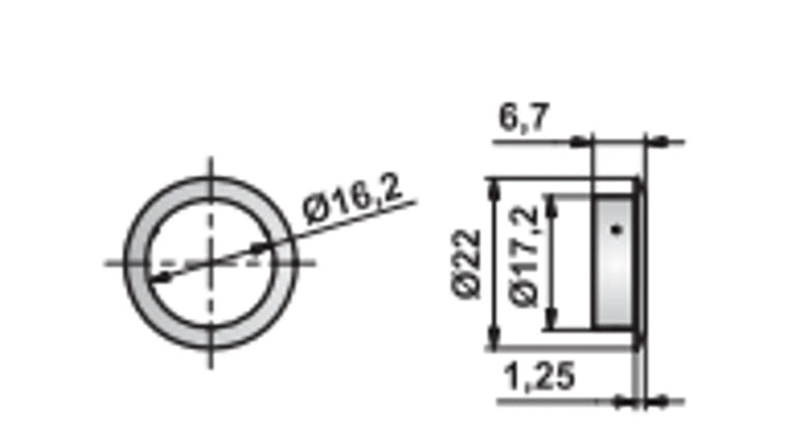 Rosett 16,5 mm