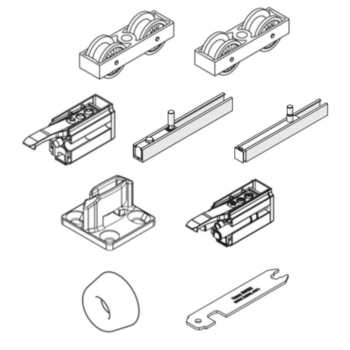Skjutdörrsbeslag 80 B-Pocket Hawa Junior