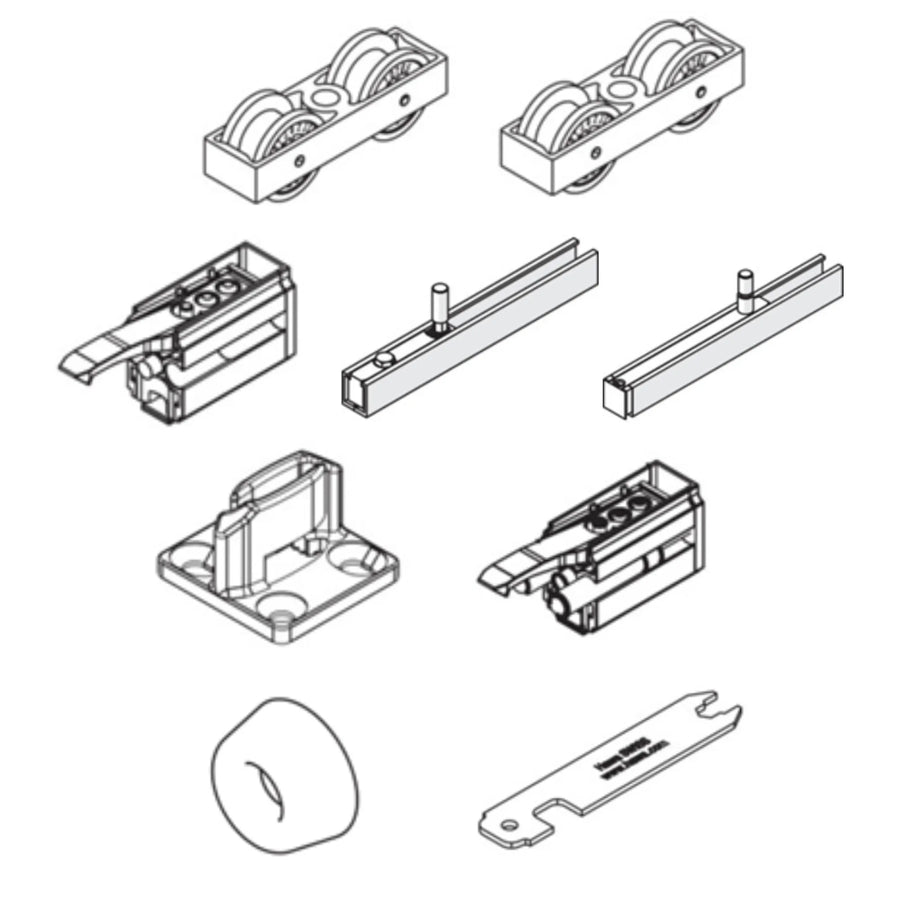Skjutdörrsbeslag 80 B-Pocket Hawa Junior