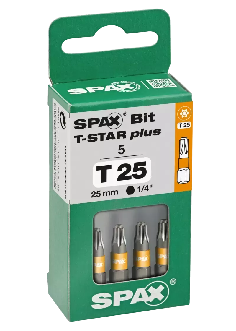 Spax T-star plus T25 25mm 5-p
