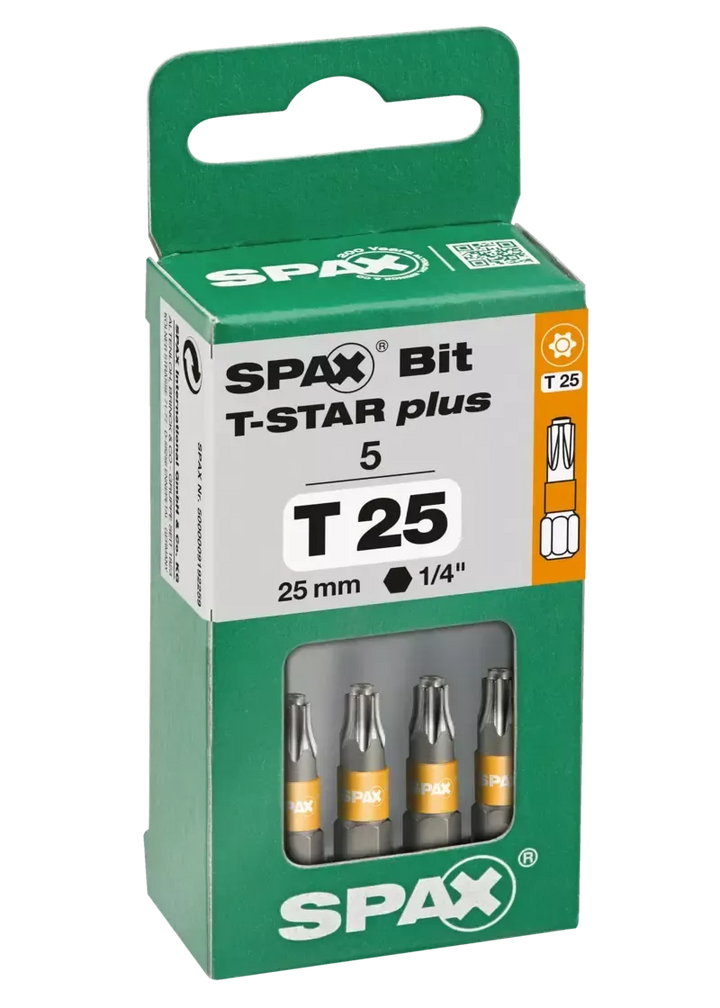 Spax T-star plus T25 25mm 5-p