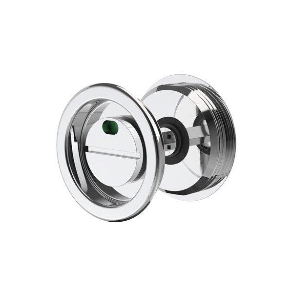 Toalettlås skjutdörr krom.