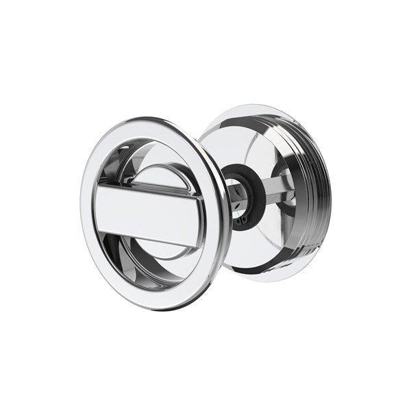 Toalettlås skjutdörr krom