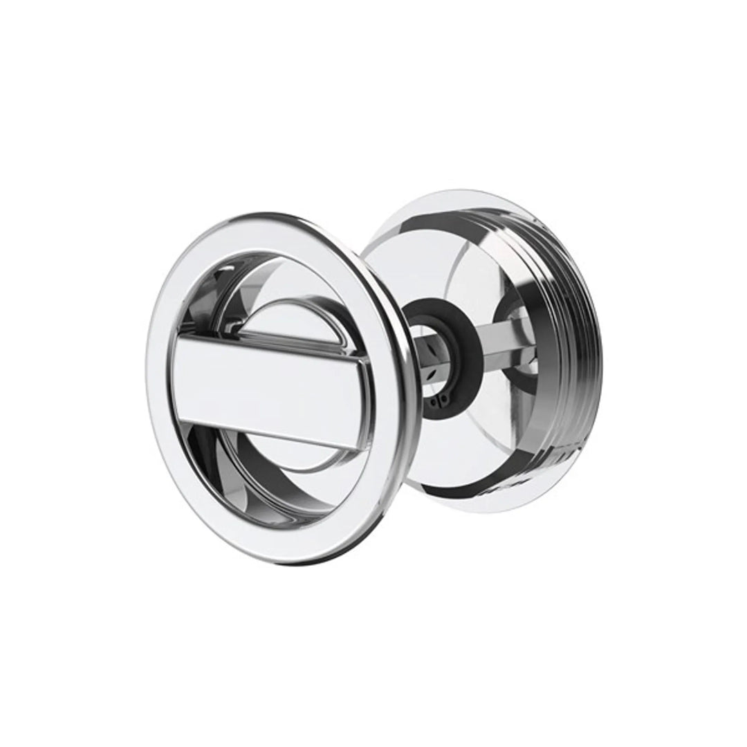 Toalettlås skjutdörr krom